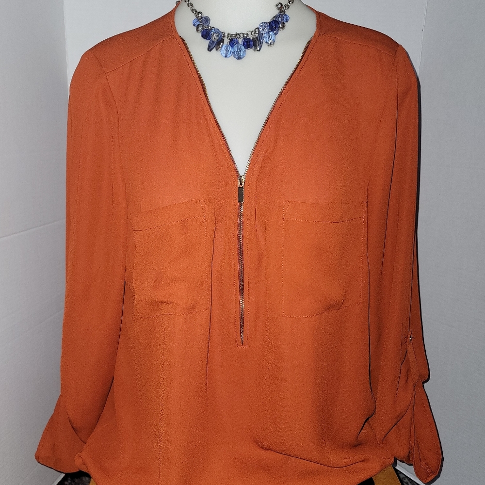Orange blouse